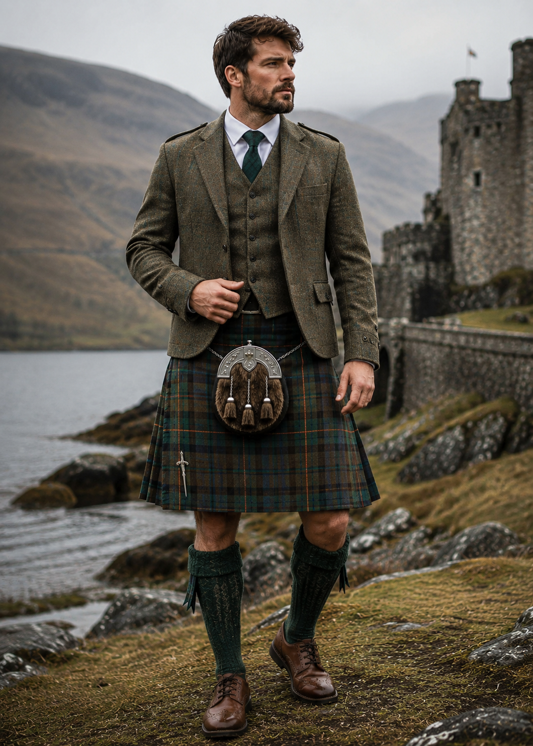 Tweed Jacket Kilts Outfits