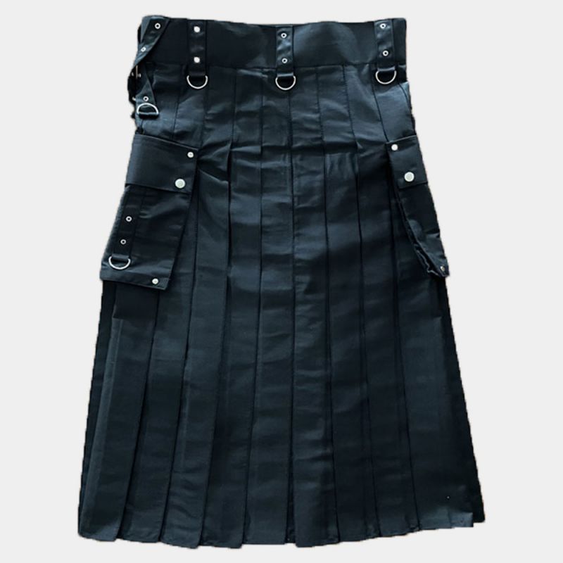 Black Utility Fashion Kilt