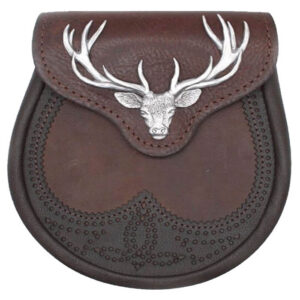 Brown Stag Head Leather +US$&nbsp;40.00