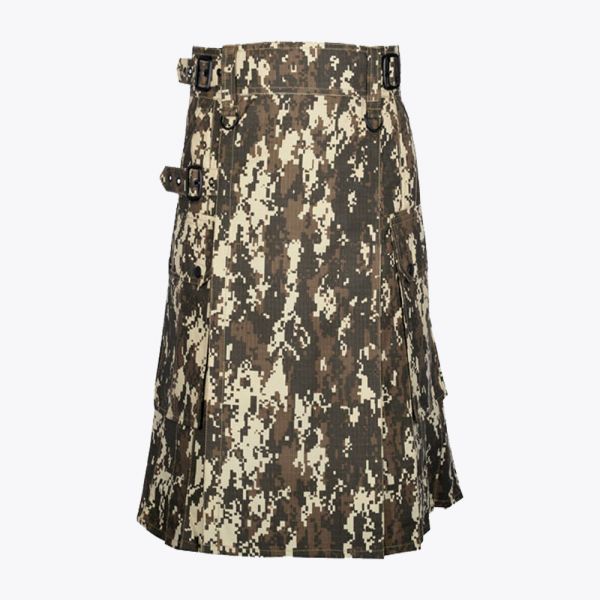 digital camo utility kilt with cargo pockets modern kilt 1 $55