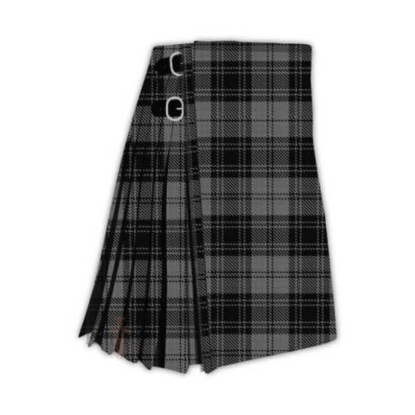 douglas grey tartan kilt $100