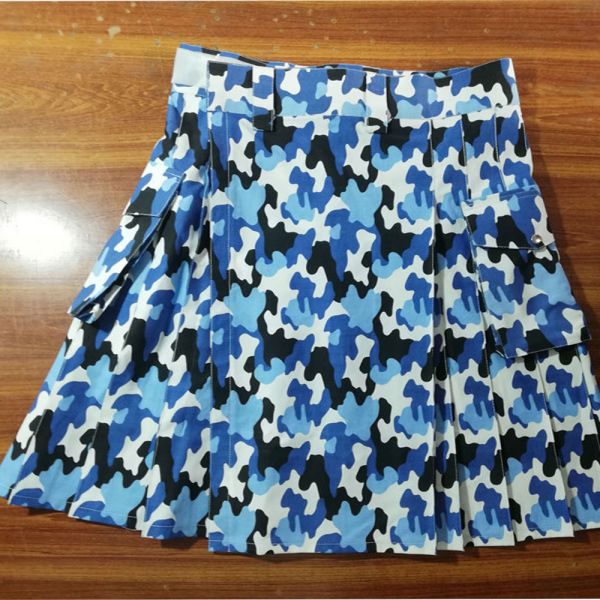 military camo fashion utility kilt $60