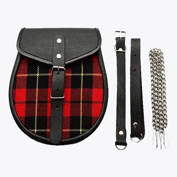Tartan Leather Sporran
