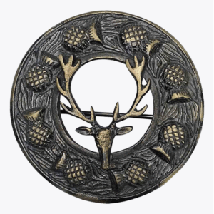 Antique Staghead Kilt Broch +US$&nbsp;25.00