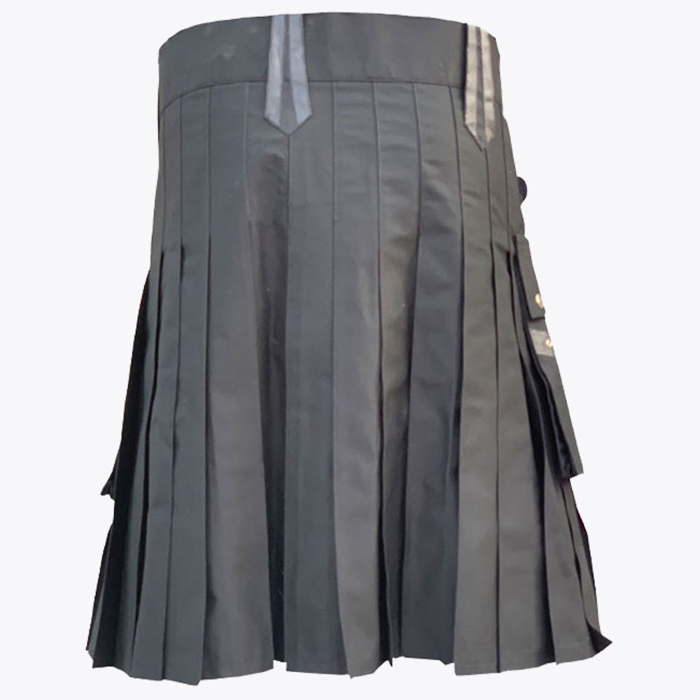 black cotton utility kilt with leather strapssa.jpg