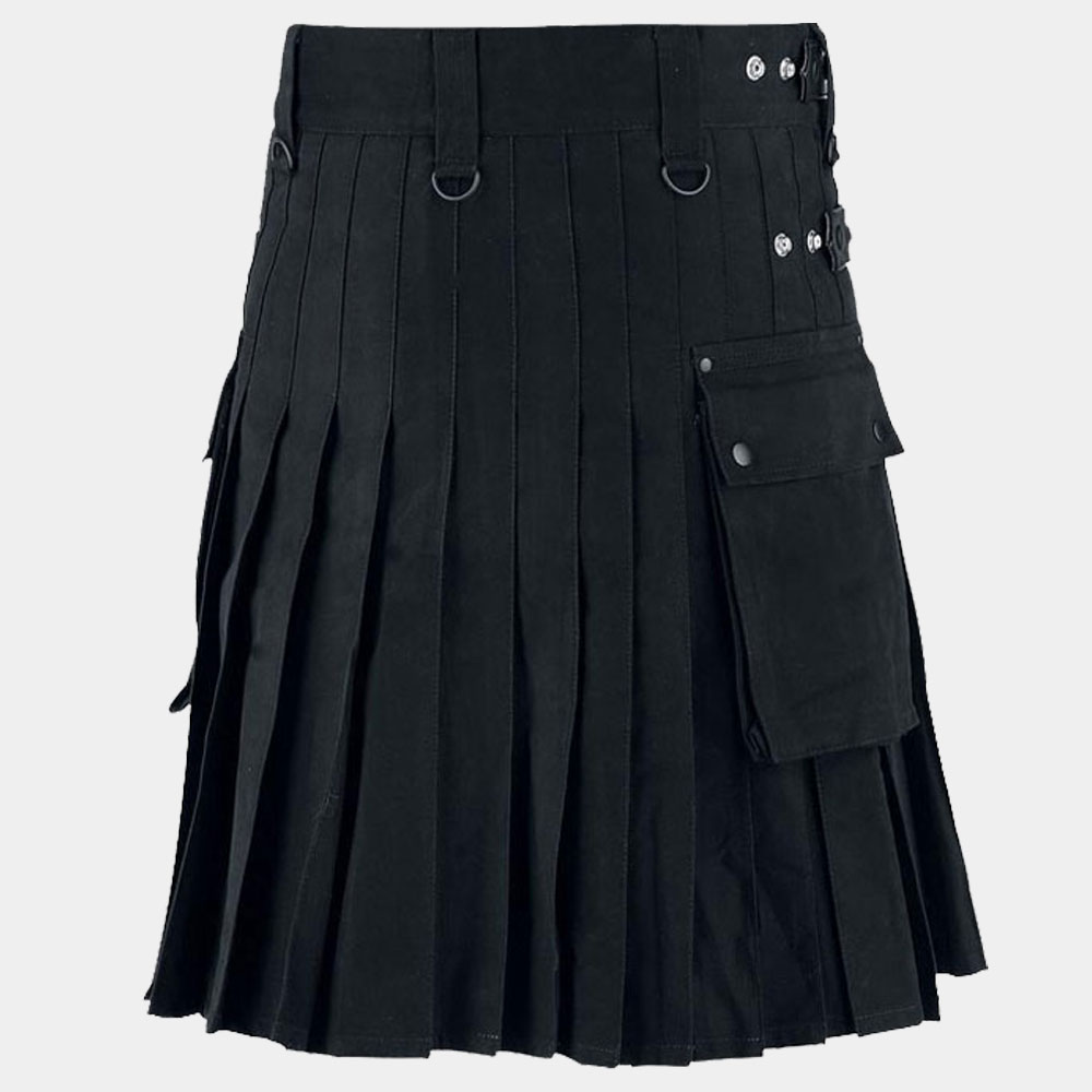 black utility kilt with leather straps 1.jpg