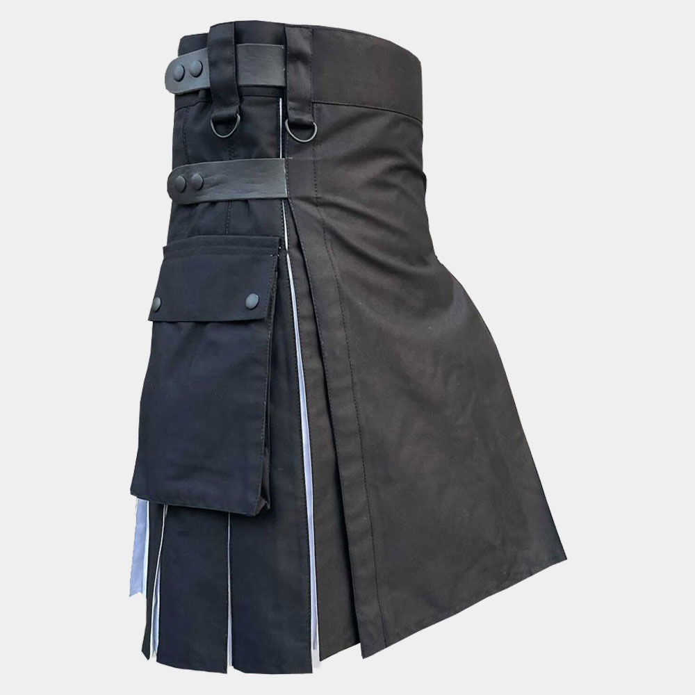 black white with cargo pockets utility kilt 3 .jpg