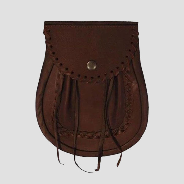 braided edge brown leather sporran.jpg