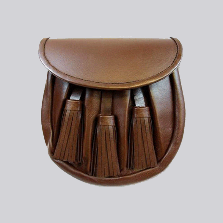 brown rob roy leather sporran.gif