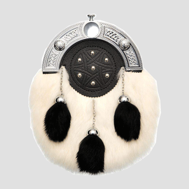 dark brown rabbit fur sporran.gif