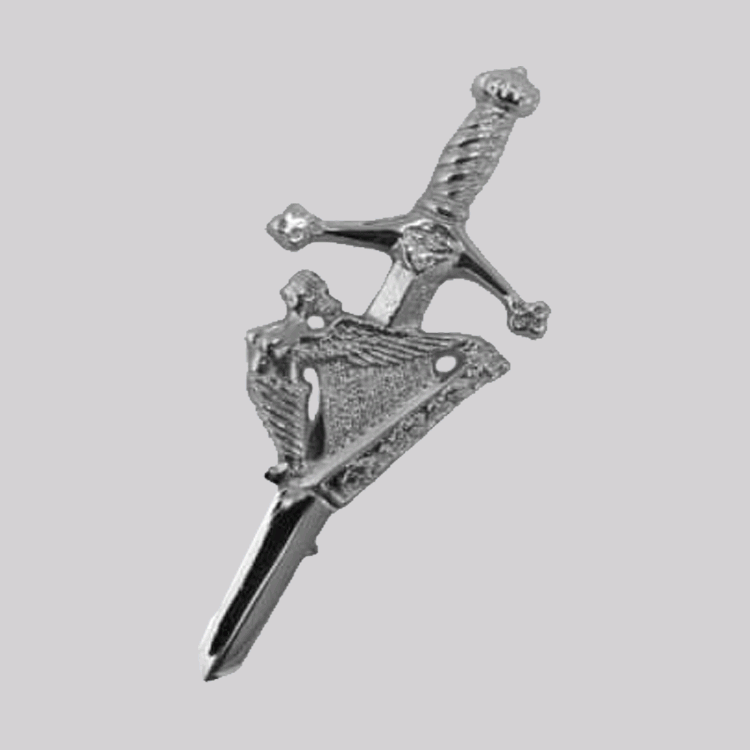 irish harp kilt pin custom.gif