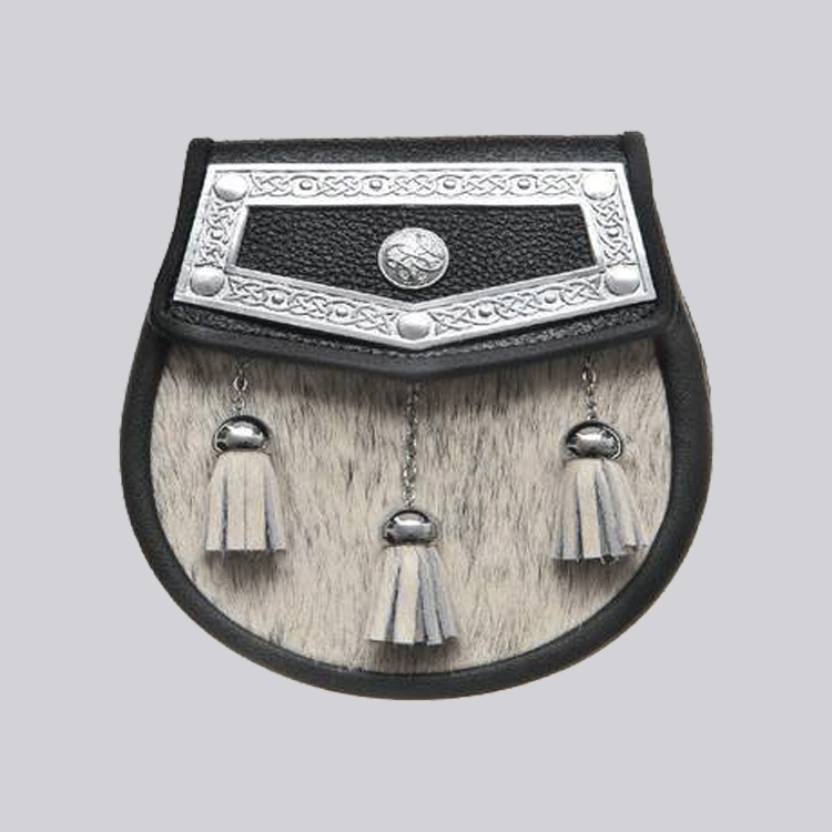 natural calfskin celtic plate semi dress sporran.gif