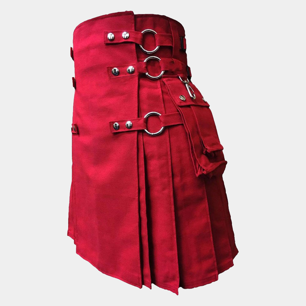 red canvas cloth straps utility kilt for men 2 .jpg