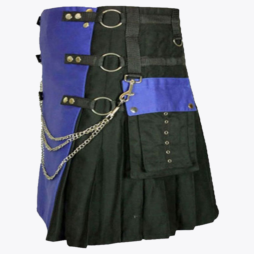 stylish utility kilt with silver chain1.jpg